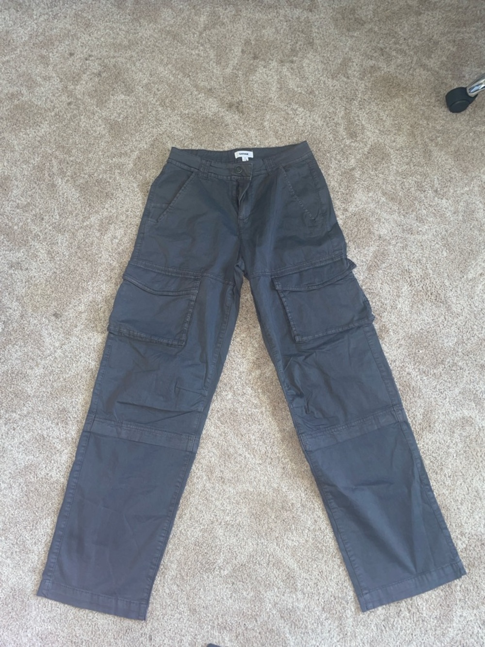 Women Dark Gray Cargo Pants - Relaxed Fit